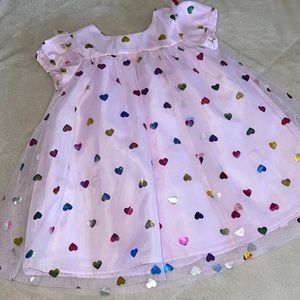 Holographic Tulle Heart Dress